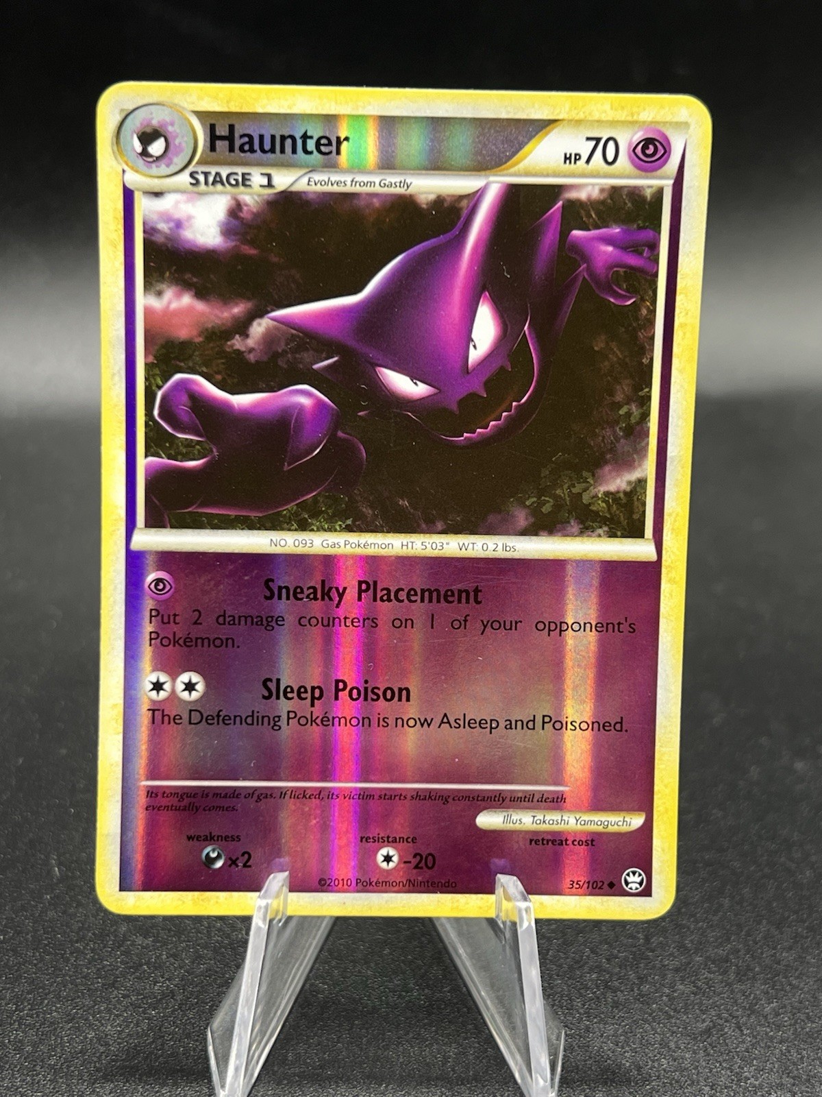 Pokémon TCG Haunter 35/102 HGSS Triumphant Uncommon Reverse Holo LP ZA1