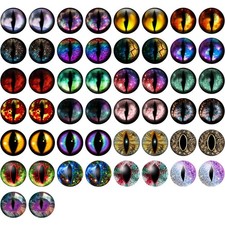 25MM 50PCS Dragon Eyes Glass Cabochon for Clay Doll Making 015