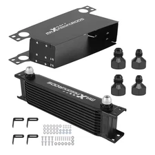 10 Row Oil Cooler Universal 10AN High Efficiency Engine Transmission Aluminum