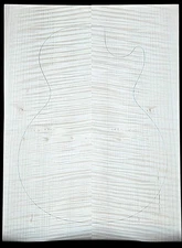 Carve Top 5A Curly Maple - Glued Up - Discounted for Knots on Front and Back
