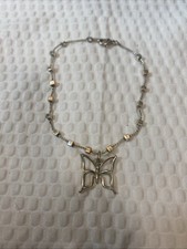 925 Sterling Silver Butterfly Charm with bracelet