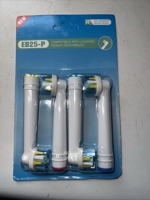 Replacement Toothbrush Heads Compatible Oral B Precision Clean 4 Pack EB20-P
