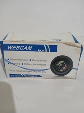 Full HD Wired USB Webcam with Microphone 1080p Desktop PC Laptop Camera Black