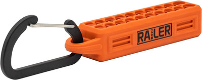 Screwdriver Bit Holder Storage Organizer    20-Hole Orange Bit Holder with Carab
