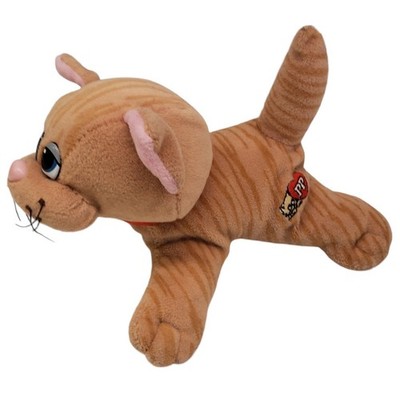 Vintage 1980s Pound Purries Small Orange Stripe Tabby Kitty Cat Plush Kitten 7''