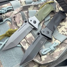 8.75" Outdoor Survival Tanto Blade Spring Assisted Folding Pocket Knife w Clip
