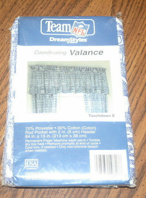 Team NFL Dreamstyles Coordinating Valance Touchdown II 2 Bibb 1995