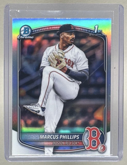Marcus Phillips 2025 Bowman Chrome Draft #BDC-54 Refractor 1st RC
