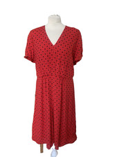 Jigsaw Poppy Red Tea Dress (UK 14)