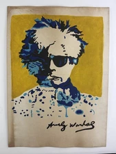 Andy Warhol COA Art Painting Original Drawing Vintage Paper Signed