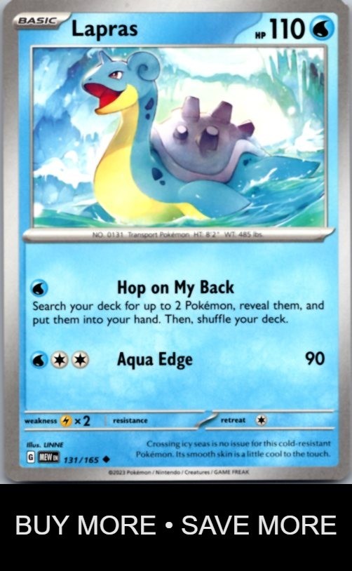 Lapras 131/165 151 LINNE