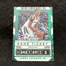 Panini 2020-21 Contenders Game Ticket Jaren Jackson Jr. #45 Green Spartans Card