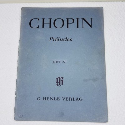 CHOPIN PRELUDES URTEXT By G. Henle Verlag Paperback