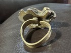 Ring Lion Head Brass S Symbol  Vintage — photo 7
