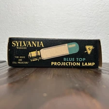 Vintage Sylvania Blue Top Projection Lamp 750 WATTS 120 V. 25 HRS DDB 750 C13D