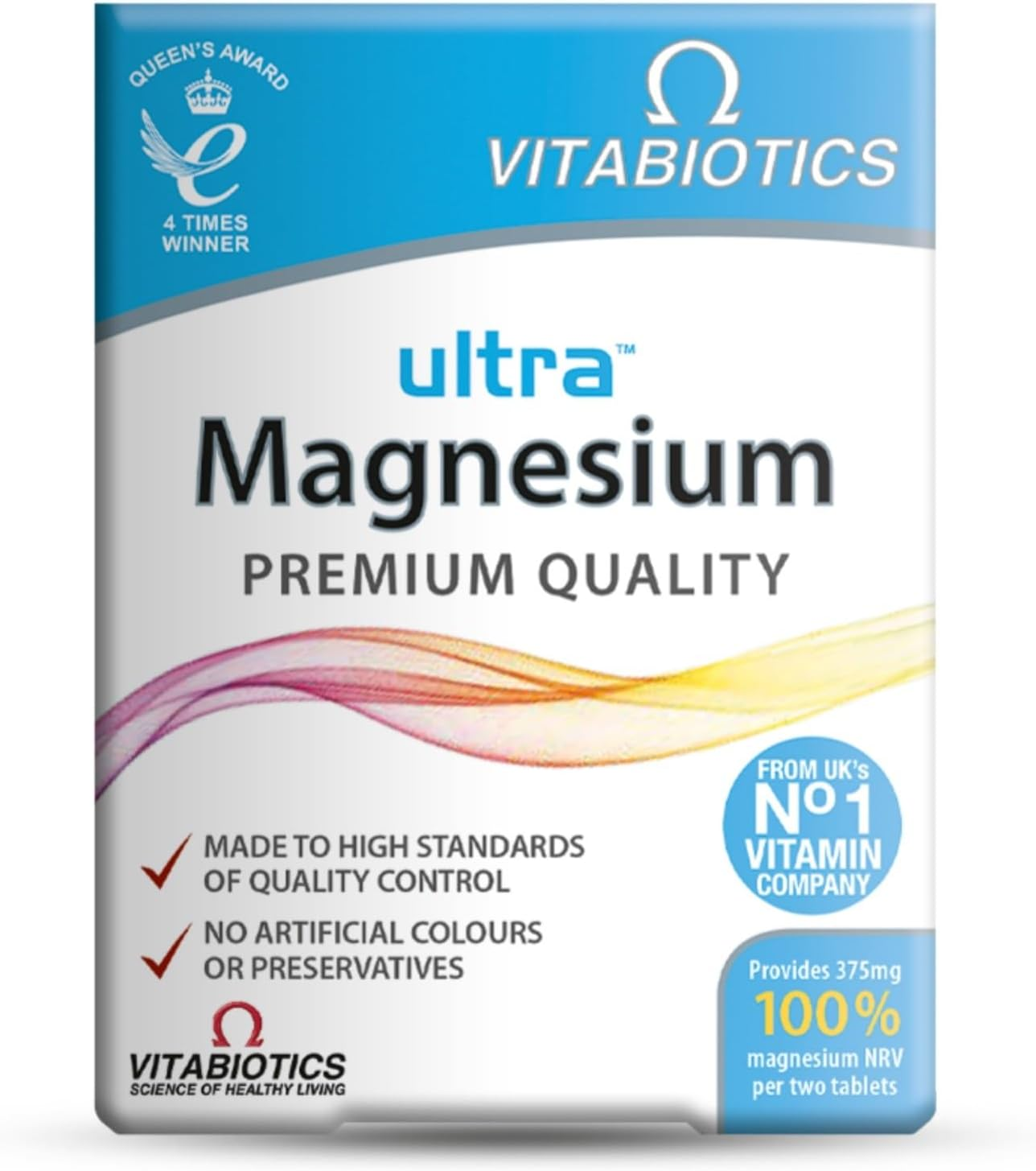 Magnesium Supplement Tablets, by Vitabiotics Ultra