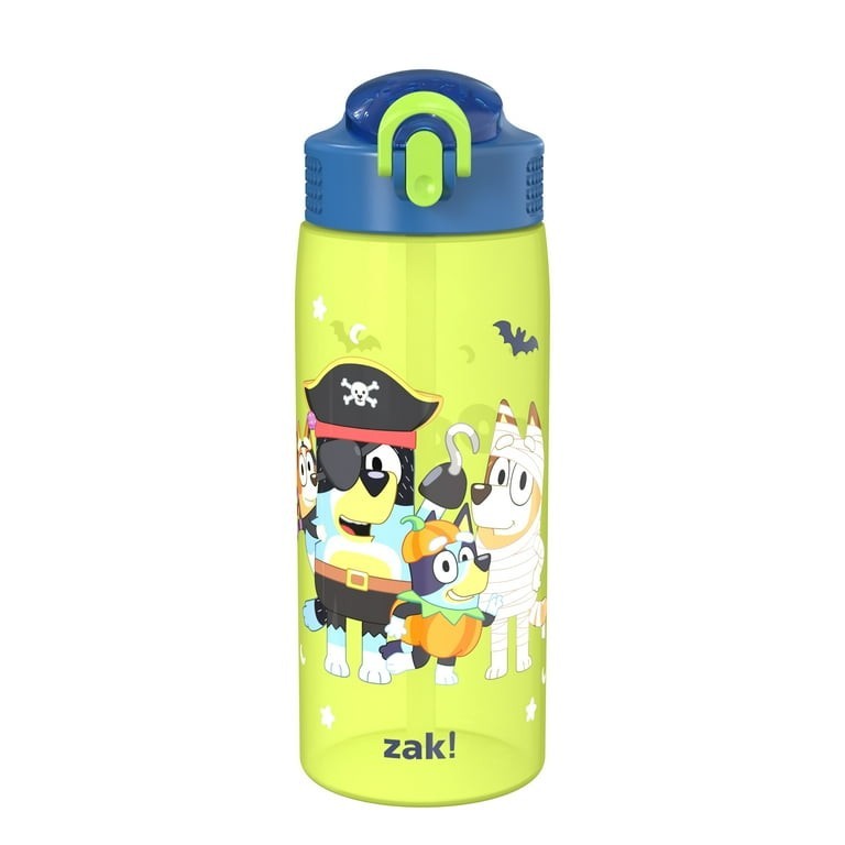 Zak Designs 25oz Bluey Halloween Straw Water Bottle Easy-Ope
