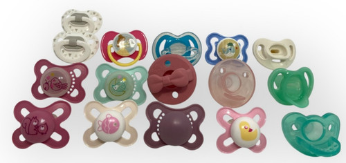 🍉 MIXED LOT OF 16 BABY PACIFIER BINKY SOOTHER AVENT MAM TOMMEE TIPPEE USED