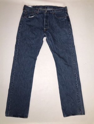 Levis 501 Mens Button Fly Jeans 38x36 (Real Measure 38x35)