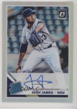 2019 Donruss Optic Rated Rookie Signatures Holo Prizm Josh James Auto 04yw