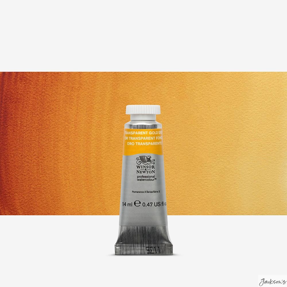 Winsor & Newton Professional Watercolour Paint Tube 14ml Transparent Gold Deep