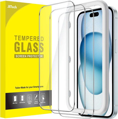 Schutzglas 3 Stück Displayschutz für Iphone 15 Plus, 6,7 Zoll, gehärtetes Glas