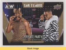 2021 AEW All Elite Wrestling Gold Marq Quen Isiah Kassidy #68 Patch Tag READ 1tr