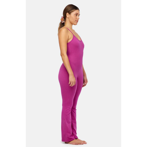 LACAUSA Womens Flow Prana Unitard Small Pink Dragon Fruit Yoga Stretch NWT - Picture 3 of 10