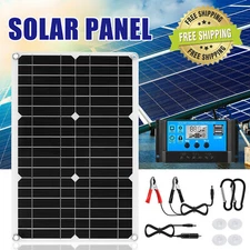 400W Watt Solar Panel 12V Mono Home RV Rooftop Camping Off-Grid Power Controller