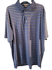 Peter Millar Polo Golf Shirt Men Crown Crafted Performance Activewear Jersey XL