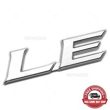 Toyota Camry Prius Sienna Rear Le Letter Trunk Liftgate Emblem Badge Chrome