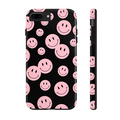 Smiley Face Tough Phone Case For Apple iPhone 16 15 14 13 12 11 Pro Max  Samsung
