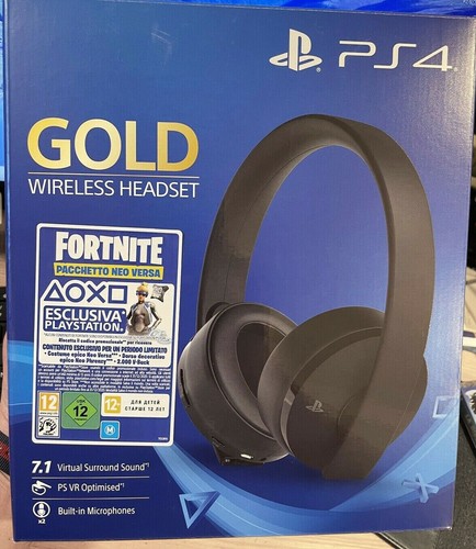 Gold Wireless Headset headphone Sony playstation PS4 | eBay
