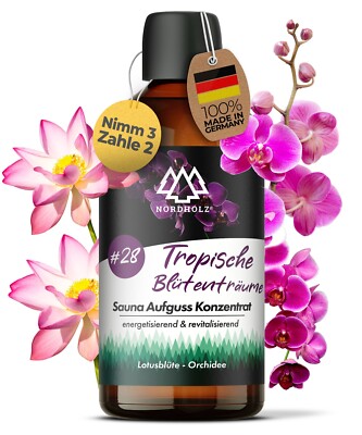 NORDHOLZ  Saunaaufguss Konzentrat - Premium Sauna Aufguss - 100% Made in Germany
