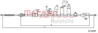 Metzger 17.1099 Seilzug, Feststellbremse FüR Toyota