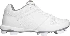 New Womens Rip It Ringor White Cleats Diamond Softball Shoes Sneakers Size 7.5