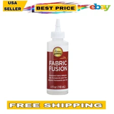 Aleene'S 23473 Fabric Fusion Permanent Fabric Adhesive Clear, 4Oz