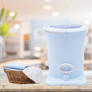 Mini Séchoir Portable Compact Vêtements Séchoir à Spin Manuel Maison Lave-linge Séchoir Bleu