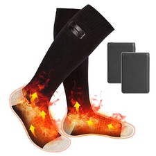 Winter Electric Heated Socks Warm USB Rechargeable Battery Powered for Men Women