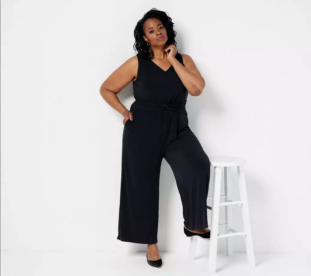 Petite sleeveless cheap jumpsuit