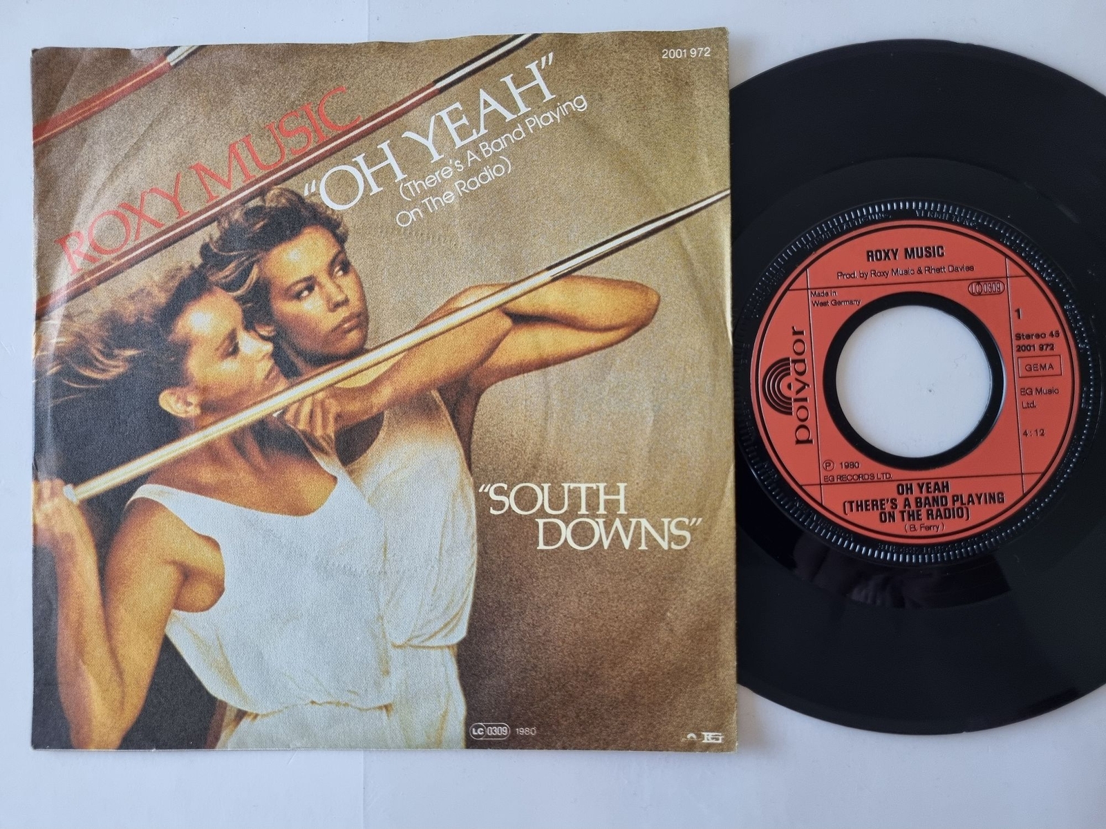 Roxy Music - Oh Yeah (There's a band playing on the radio) 7'' Vinyl Germany