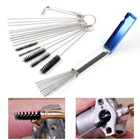 20 Needle Tool Set 13 Wires Brush Carburetor Cleaning Kit Carb Dirt Jet Cleaner