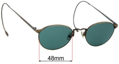 SFx Replacement Sunglass Lenses fits John Varvatos V149 - 48mm Wide