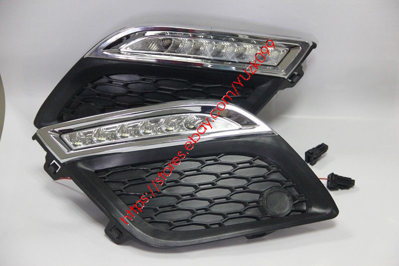 Direct Fit Volvo XC60 201113 White LED Daytime Running Lights DRL Fog Lamp Kit eBay