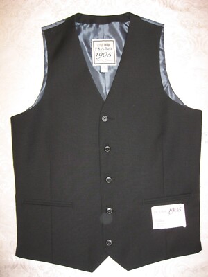 JoS A BANK MEN'S VEST SLIM FIT TUXEDO DRESS NAVE BLUE 100% WOOL JACKET, Sz. XS