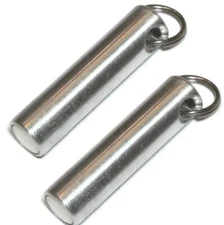 2 pcs Metal Test Magnet Keychain Test Ferrous, Brass, Gold, Silver KM02 6 lb