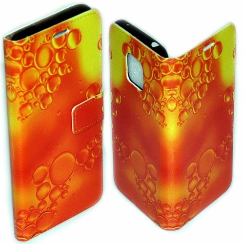 For LG Series Case - Water Bubble Print Pattern Wallet Mobile Phone Case Cover - Picture 3 of 7