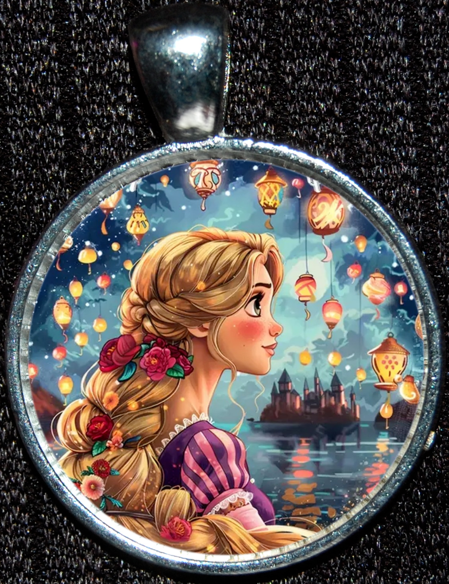 Rapunzel Princess Charm Necklace Enchanted Disney Rapunzel