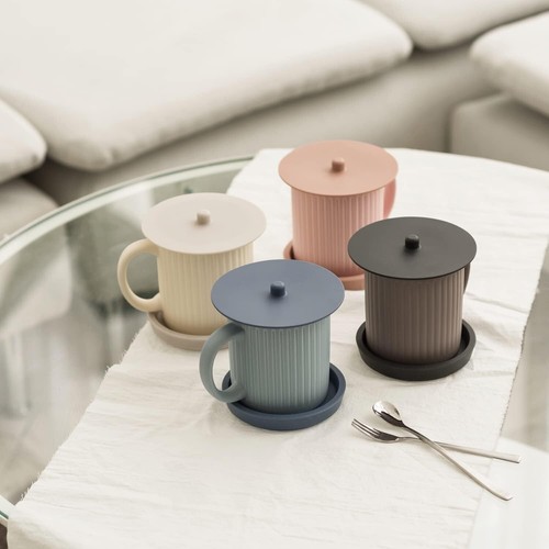 Silicone Cup Cover Lids 4.3 Inch Mug Cover Reusable for Coffee & Tea Cups 1 PC - Picture 7 of 8