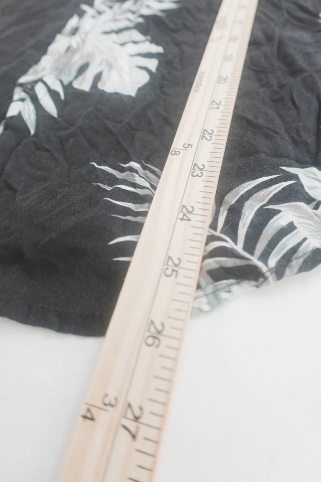 Camisa havaiana masculina preta floral M Y2K verão streetwear estética resort - Imagem 4 de 4